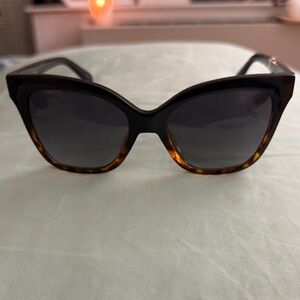Kate Spade Black and Tortoise Cat eye oversized Sunglasses